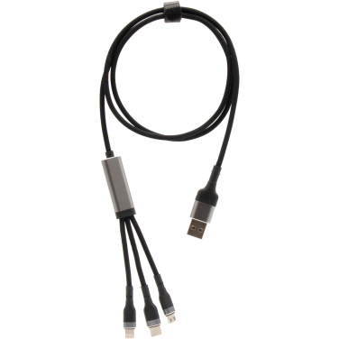 Logo trade promotional item photo of: SCX.design C53 100W 5-in-1 rPET ultra fast charging cable