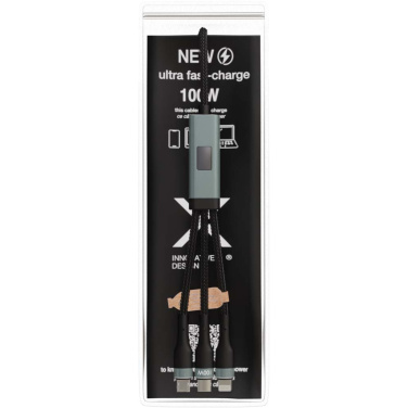 Logotrade promotional merchandise picture of: SCX.design C53 100W 5-in-1 rPET ultra fast charging cable