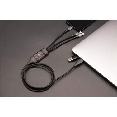 Logotrade promotional product picture of: SCX.design C50 5-in-1 fast charging 100W/5A cable with digital display