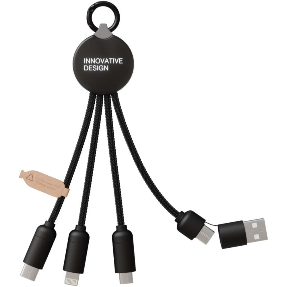 Logo trade promotional gifts image of: SCX.design C14 15W 5-in-1 charging cable
