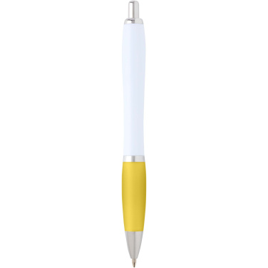 Logo trade corporate gifts image of: Nash recycled plastic ballpoint pen (blue ink)