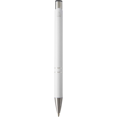 Logotrade promotional gift picture of: Moneta recycled aluminium ballpoint pen (blue ink)