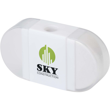 Logo trade advertising products image of: Velvi pencil sharpener with eraser 