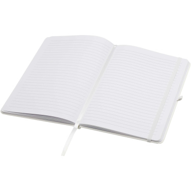 Logo trade promotional product photo of: Teak A5 recycled hard cover notebook with lined pages