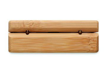 Logotrade promotional giveaway picture of: TWS earbuds in bamboo case