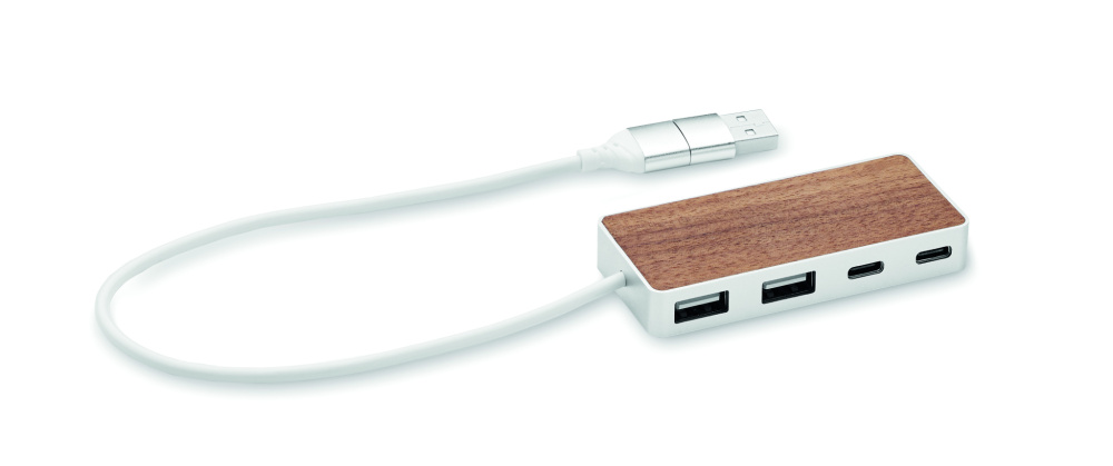 Logotrade promotional items photo of: USB hub 4 ports 27,5 cm