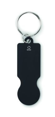 Logotrade advertising products photo of: Key ring with trolley token