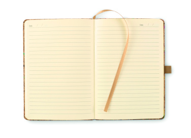Logo trade promotional item photo of: A5 cork coloured notebook