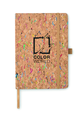 Logo trade promotional items image of: A5 cork coloured notebook