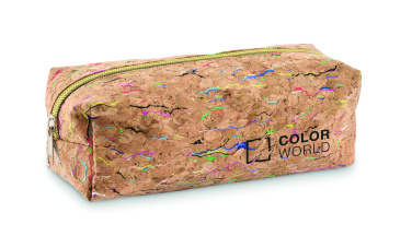 Logotrade promotional merchandise image of: Coloured cork pencil case