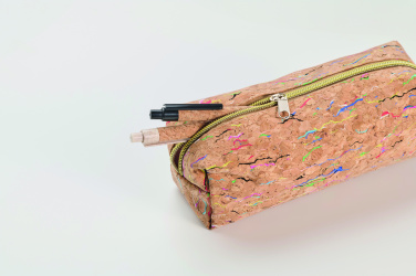 Logotrade promotional giveaway image of: Coloured cork pencil case