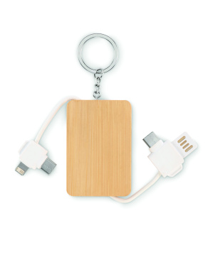 Logo trade promotional items picture of: Key ring charging cable