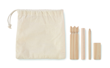 Logo trade promotional giveaways picture of: Pinewood outdoor throwing game