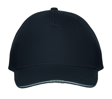 Logotrade business gifts photo of: 5 panel LED cotton cap 220gr/m²