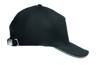 Logo trade promotional products image of: 5 panel LED cotton cap 220gr/m²