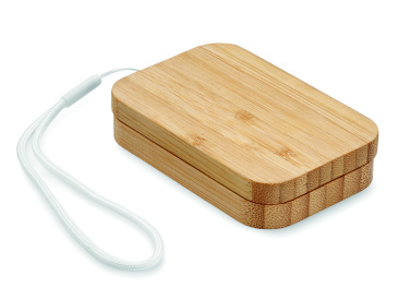 Logo trade promotional gift photo of: 15W wireless charger in bamboo
