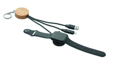 Logotrade business gift image of: Key ring with 4 in 1 60W cable