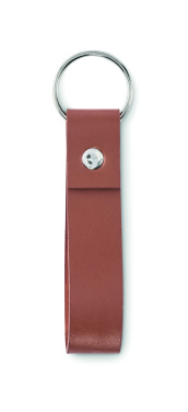 Logo trade advertising products image of: PU loop key ring
