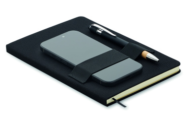 Logo trade promotional gifts image of: A5 RPET notebook with pen