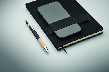 Logo trade corporate gift photo of: A5 RPET notebook with pen