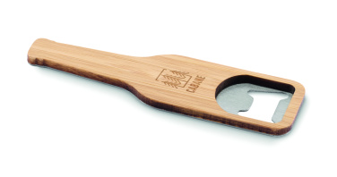 Logo trade promotional giveaways picture of: Bamboo bottle opener