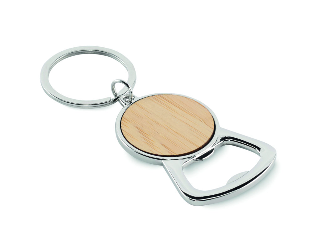 Logo trade business gift photo of: Recycled aluminium key ring