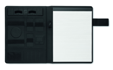 Logo trade promotional items picture of: A4 folder and wireless charger