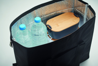 Logo trade promotional gift photo of: 300D RPET cooler bag 3L