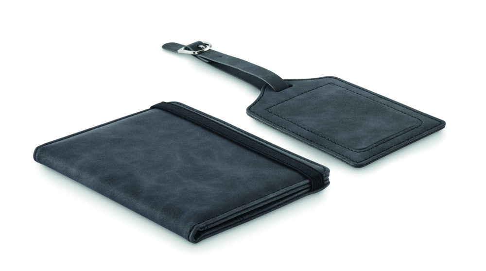 Logo trade advertising products picture of: Passport and luggage tag set
