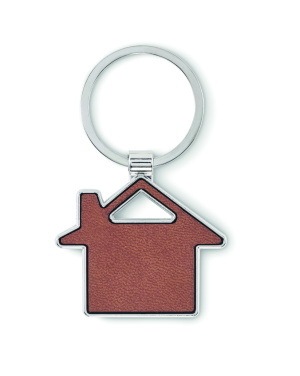 Logotrade advertising product image of: House shaped key ring