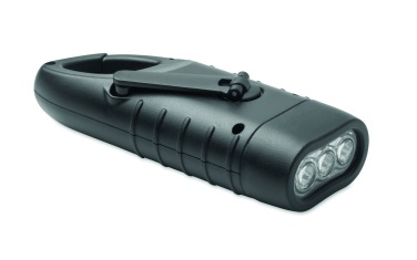 Logo trade promotional giveaway photo of: Solar torch with dynamo crank