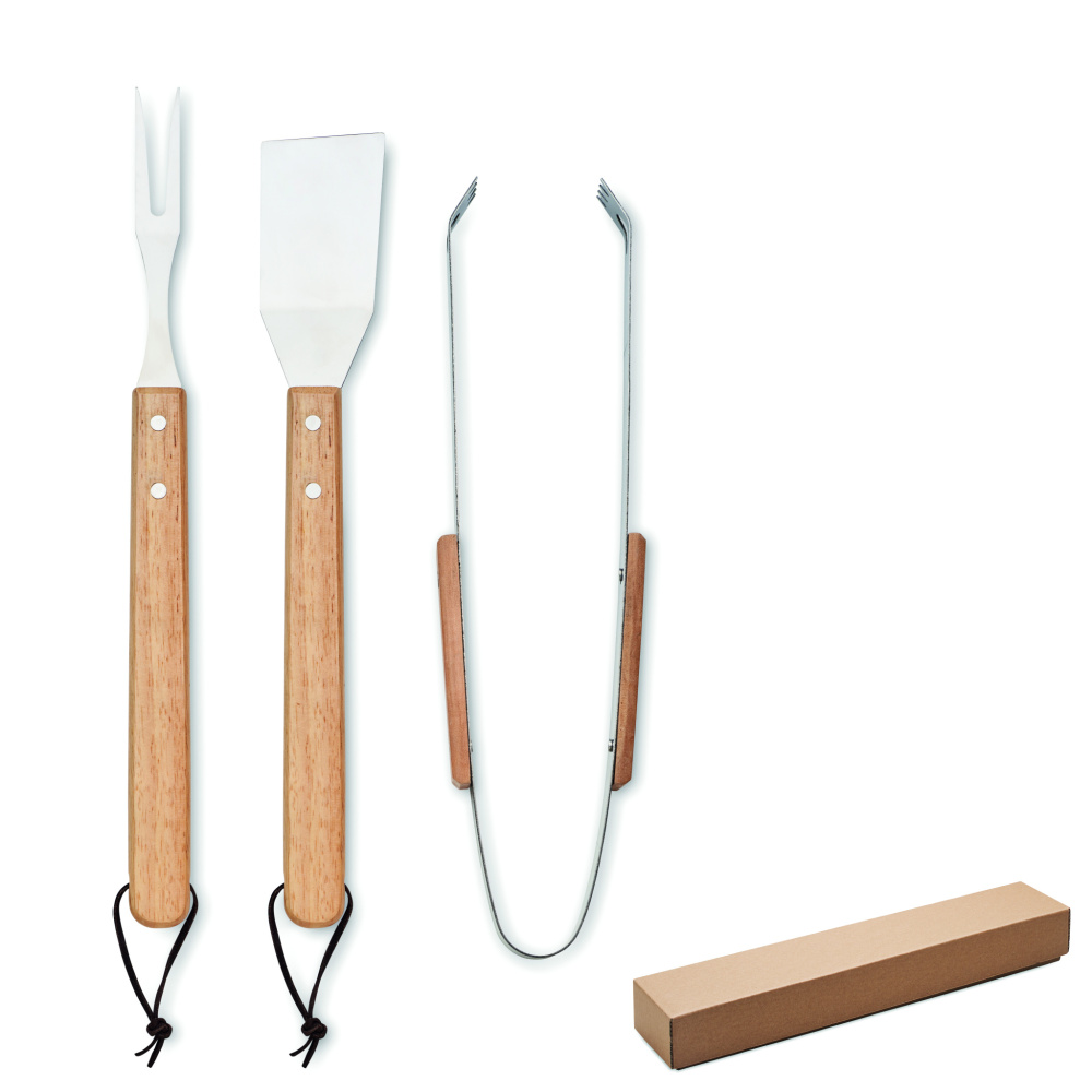 Logo trade promotional items picture of: Oakwood barbecue set