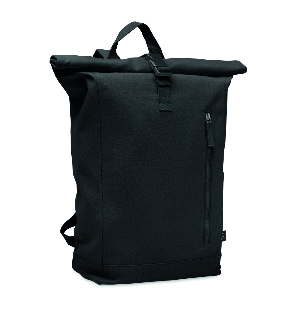 Logotrade promotional item image of: Roll top backpack 390 gr/m²