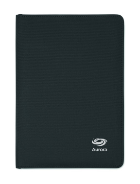 Logo trade promotional gift photo of: A5 portfolio 300D RPET