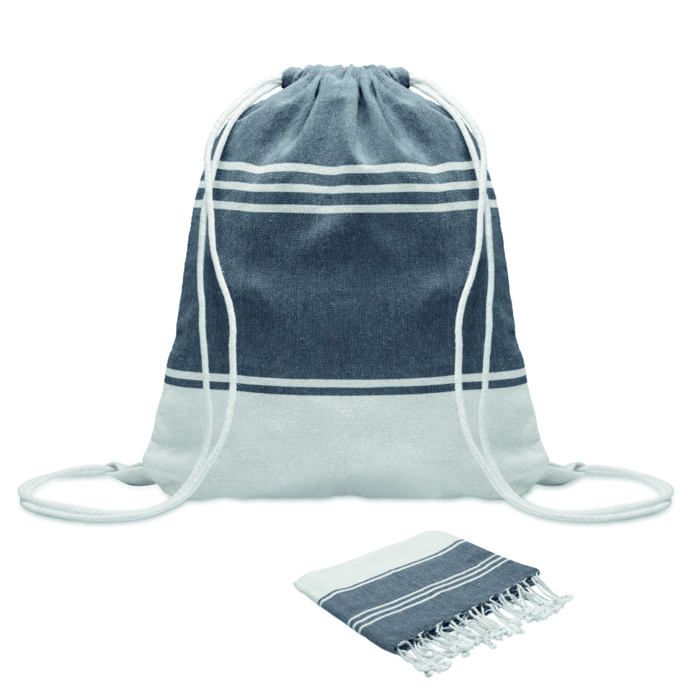 Logotrade promotional merchandise photo of: Hammam towel drawstring set