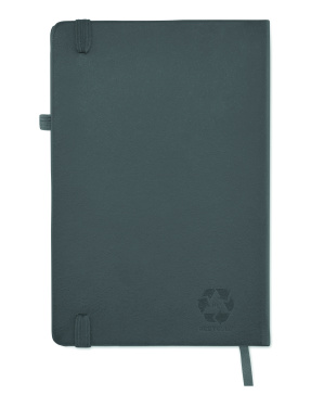 Logo trade promotional merchandise photo of: Recycled Leather A5 notebook