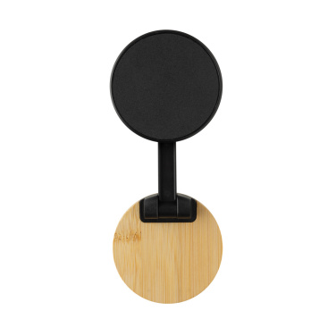 Logotrade business gift image of: Magmount RCS recycled plastic and bamboo phone stand