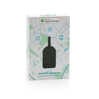 Logotrade advertising product image of: Globetrack RCSrPolyester luggage tag with worldwide locating