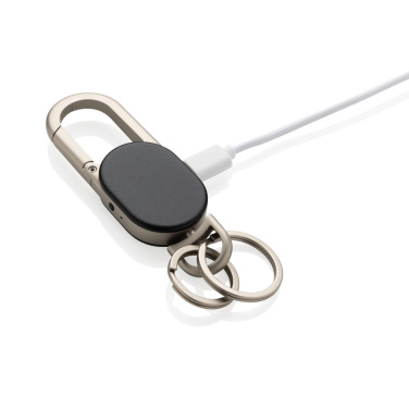 Logo trade promotional merchandise picture of: Keyfinder keychain with worldwide locating and USB C