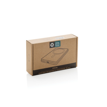 Logotrade promotional items photo of: Orion RCS recycled aluminum 5000 mah 5W magnetic powerbank
