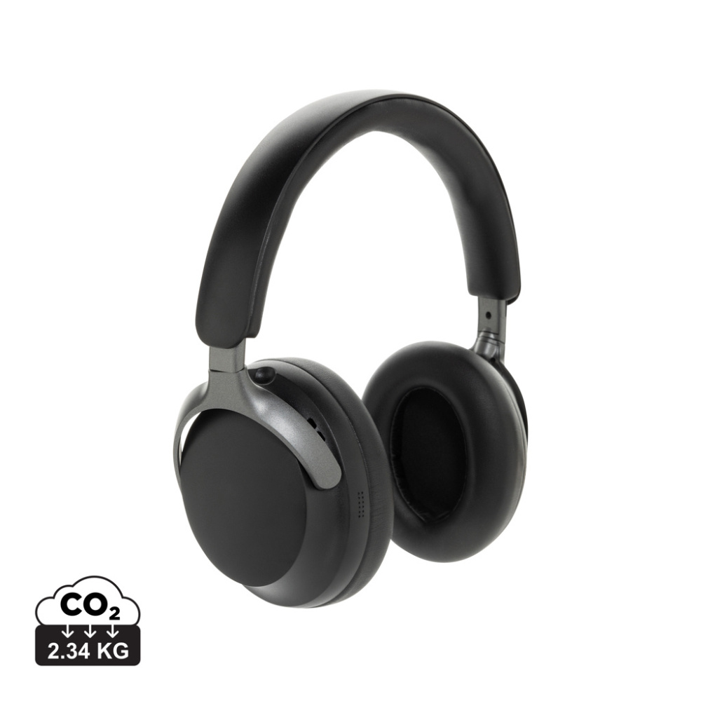 Logo trade promotional product photo of: Soundpro RCS recycled plastic ANC headphone