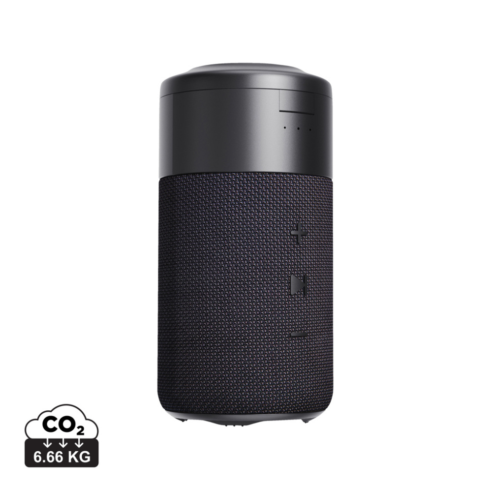 Logotrade advertising product picture of: Urban Vitamin Anaheim RCS recycled 10W speaker 15W charger