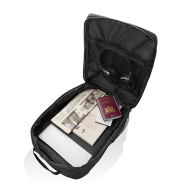 Logo trade promotional items image of: Swiss Peak Aware™ RPET Essential 15.6 inch laptop backpack