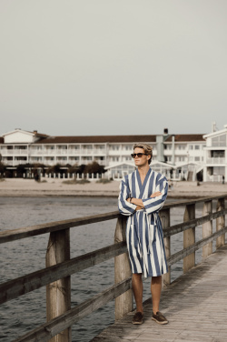 Logotrade promotional gift picture of: VINGA Ornos GRS hammam robe L/XL