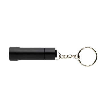 Logo trade business gift photo of: Flash RCS recycled aluminium keychain torch
