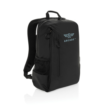 Logo trade promotional merchandise picture of: Lima Aware™ RPET water resistant 15.6 laptop backpack
