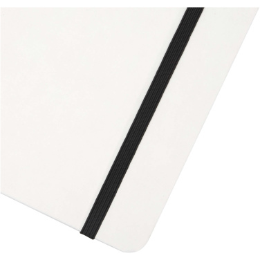 Logo trade promotional giveaways image of: Holm A5 stone paper hard cover notebook with lined pages