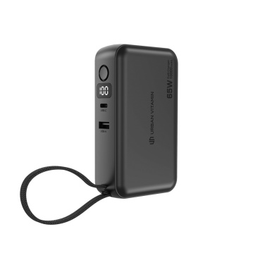 Logo trade promotional merchandise image of: Urban Vitamin Eureka hybrid GANcharger 10000mah powerbank65W