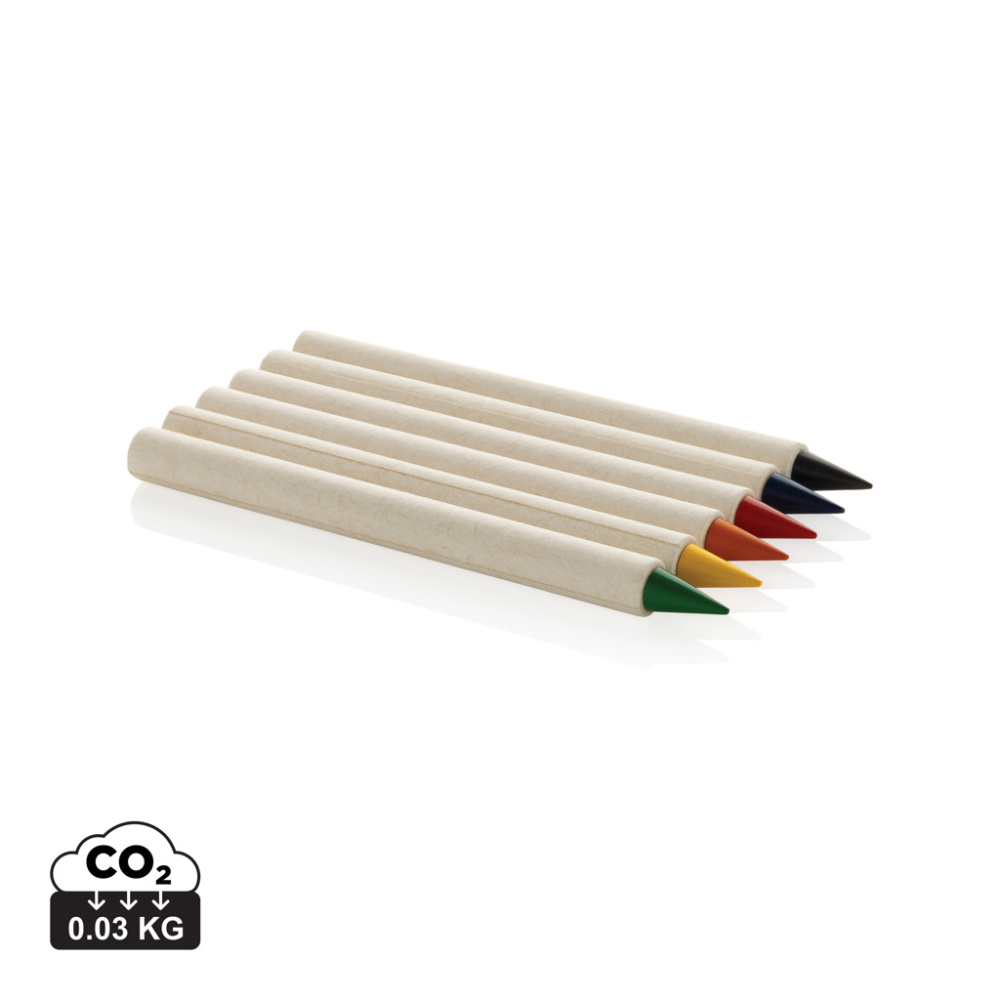 Logotrade promotional item picture of: Micki GRS infinity 6pc colouring pencil set