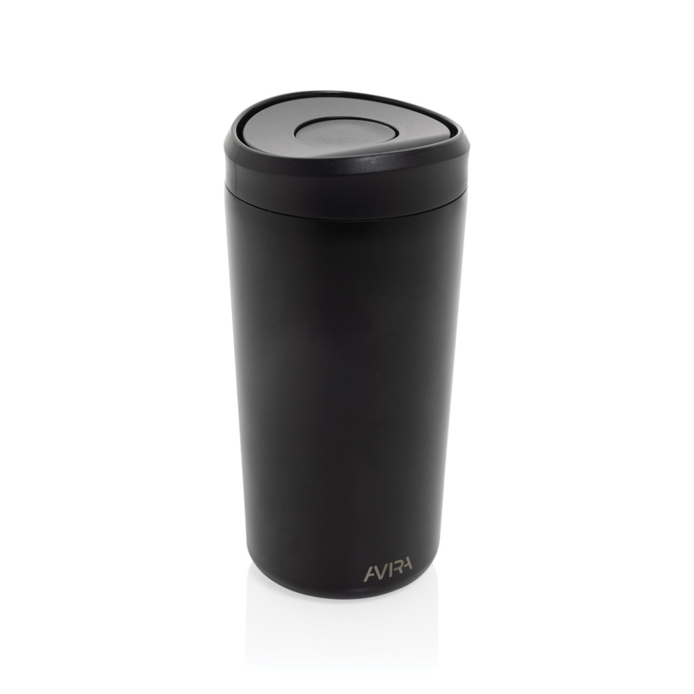 Logo trade promotional giveaway photo of: Avira Alix RCS re-steel click tumbler 400ML